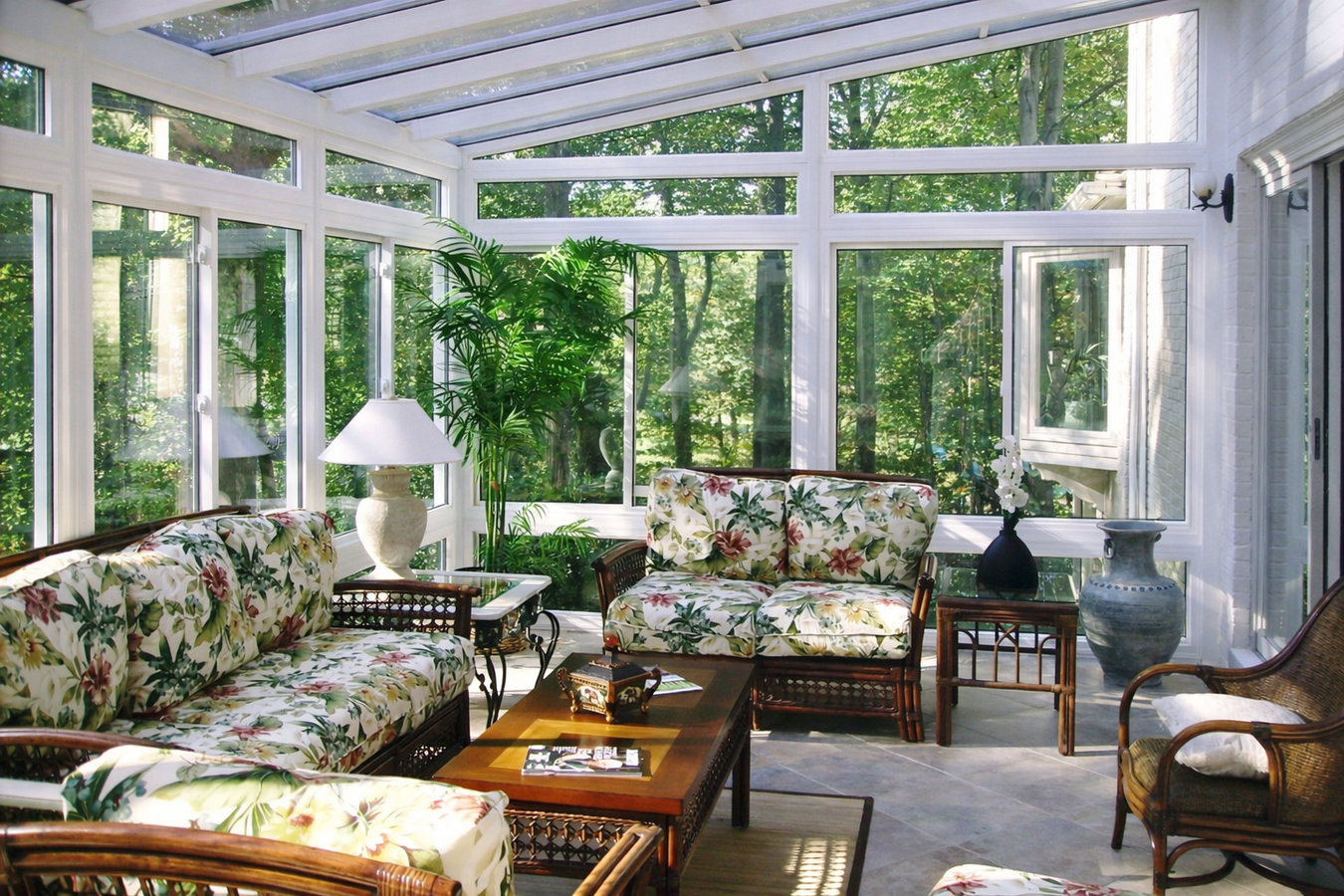 Deck-to-sunroom conversion